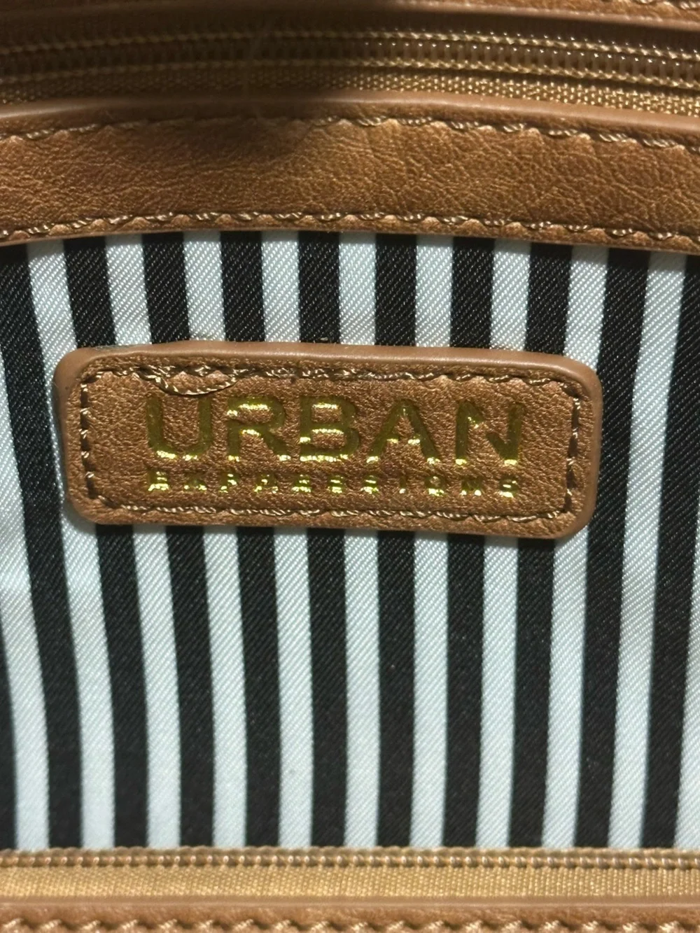 Urban Expressions. Brown Faux Leather Tote Bag